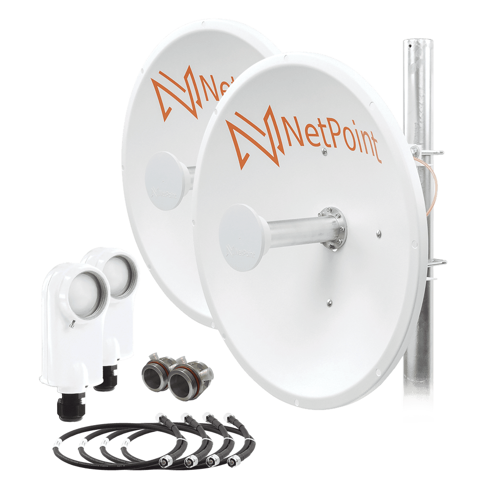 30 km PTP Backhaul Link Kit, 4.9 - 6.4 GHz from Mimosa - NetPoint up to 600 Mbps