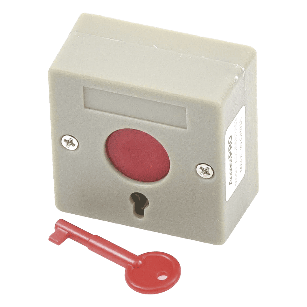 Botón de Pánico a Prueba de Fuego / Restablecimiento con Llave / Tamaño Compacto para Fácil Instalación ACCESSPA53
