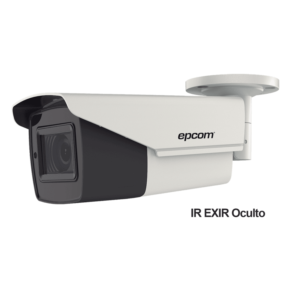 Bullet TURBOHD 4K (8Megapixeles) / Lente Mot. 2.7 a 13.5 mm / Potente IR EXIR de 80 mts / Exterior IP67 / 12 Vcc - 24 VCA / dWDR B4K-TURBO-Z