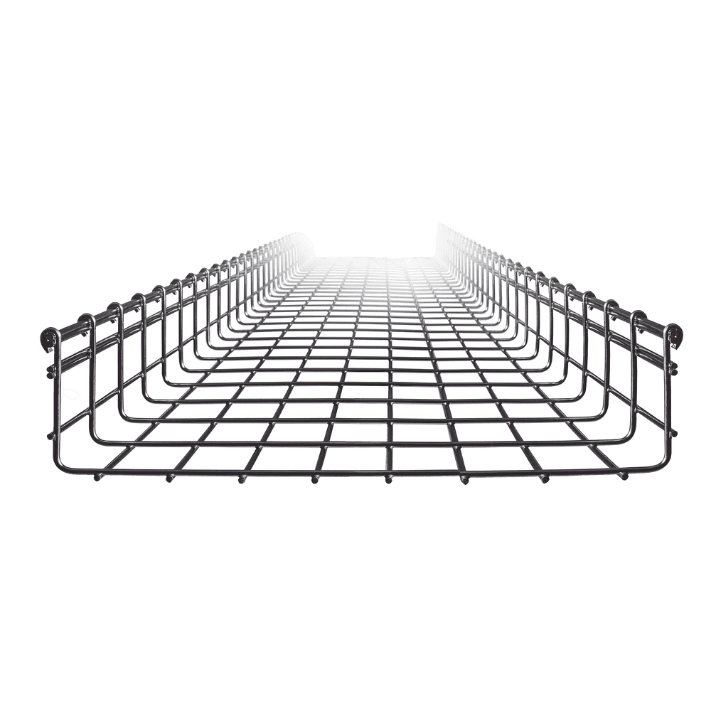 Wire Mesh Cable Tray, up to 668 Cat66 Cables, 4.13/15.75 in (105/400 mm) Width, 9.84 ft (3m) Section
