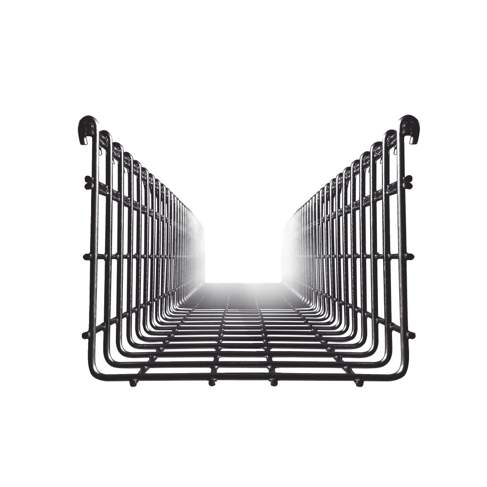 Wire Mesh Cable Tray 6.54/11.81 in (166/300 mm) Width, 9.84 ft (3m) Section