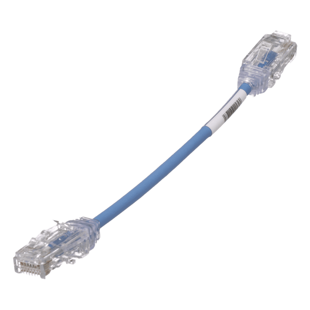 Cable de Parcheo TX6, UTP Cat6, Diámetro Reducido (28AWG), Color Azul, 15.2 cm (6 pulgadas) UTP28SP6INBU