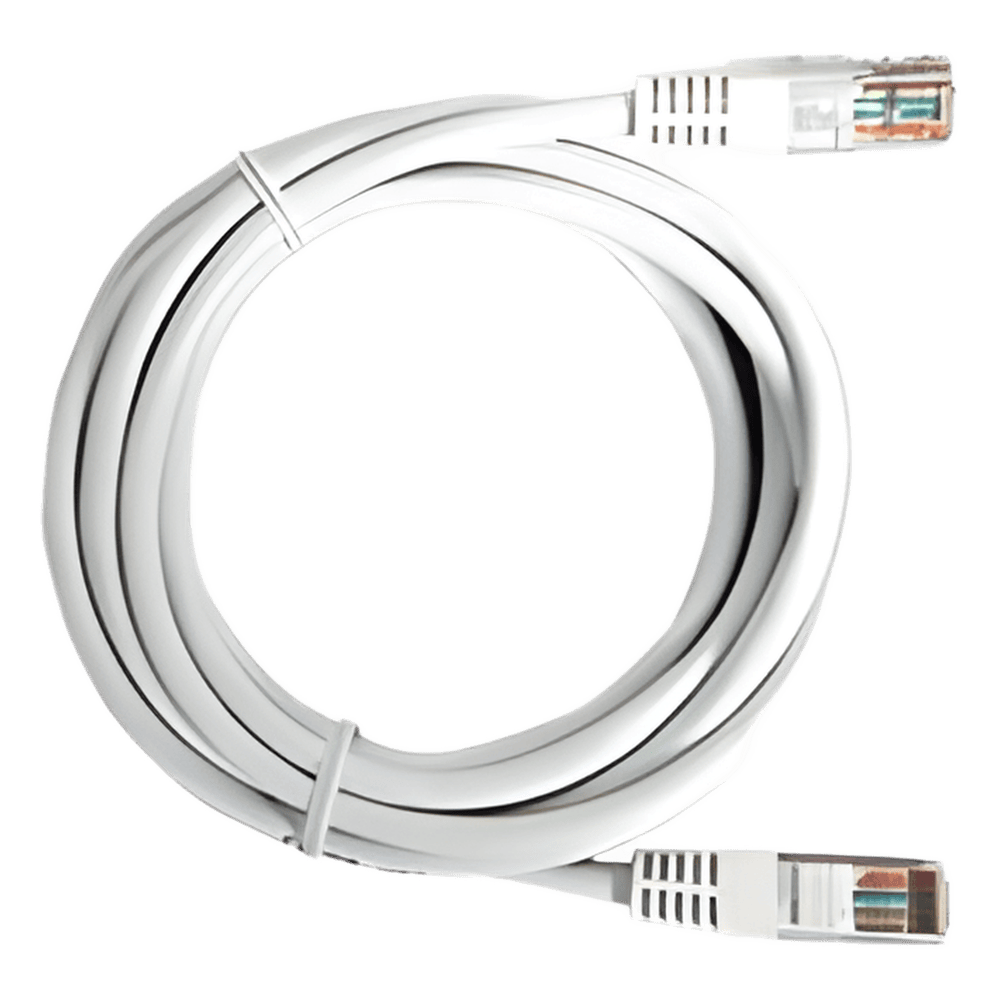 Cable de Parcheo UTP Cat5e - 0.5 Metros (1.64 Pies) - Blanco LP-UT3-050-WH