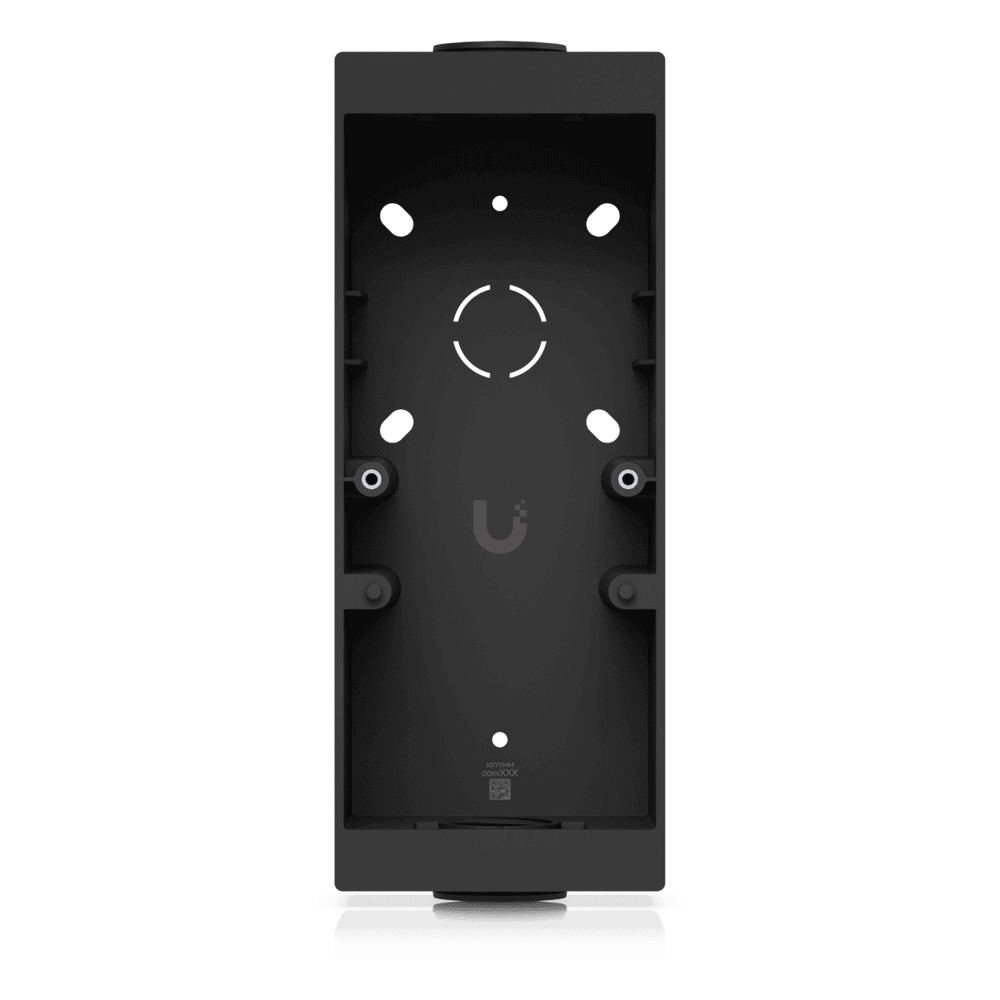 Caja de Conexión Color Negro para Lectores Profesionales UniFi Access y Doorbell, Montaje en Superficie Plana, Compatible con Conduit de 3/4" UACC-READER-PRO-JB-B
