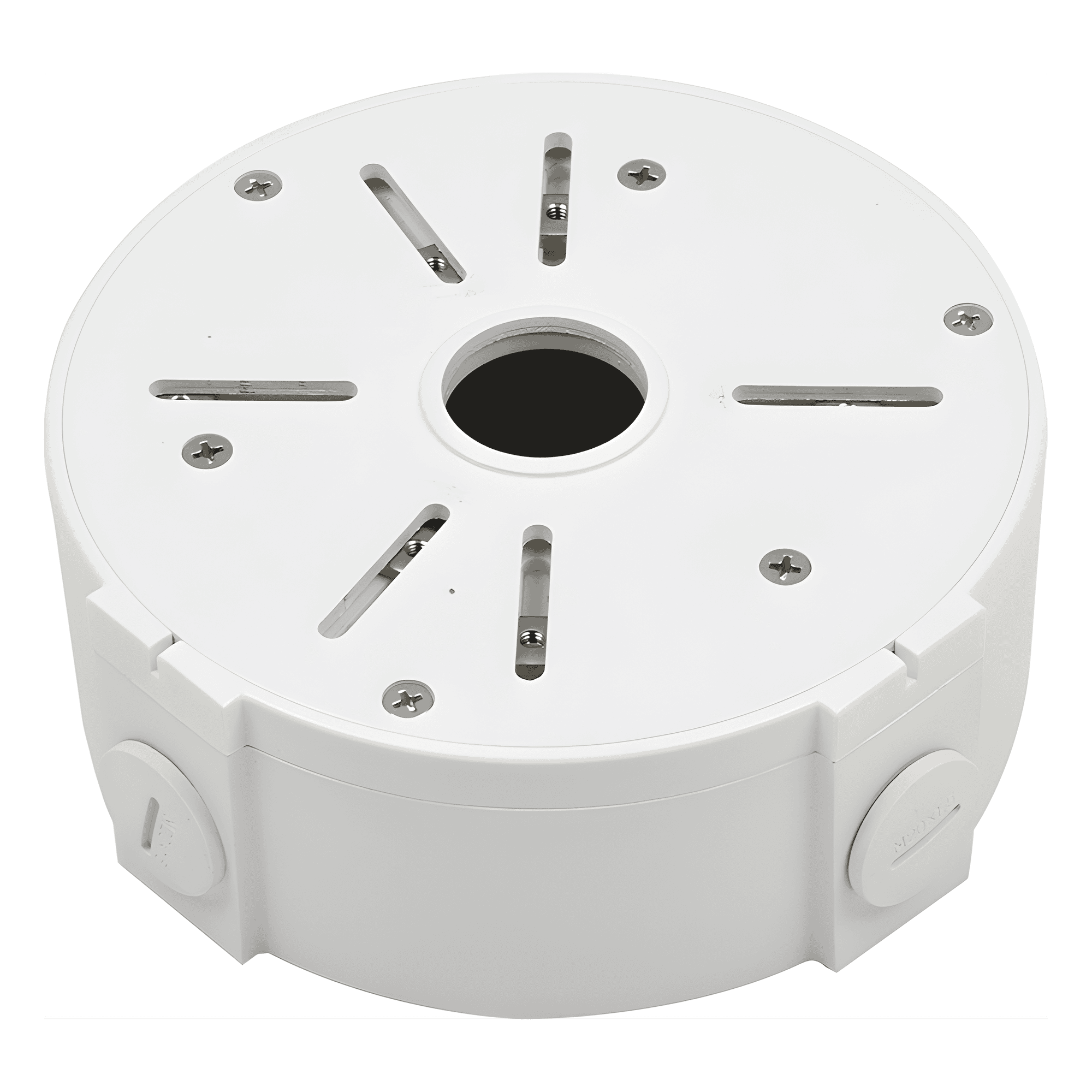 Caja de Conexiones Universal / Uso en Interior / Fabricada en Metal / Color Blanco / Uso en Bala - Domo - Turret / Conexión 3/4 XGA130