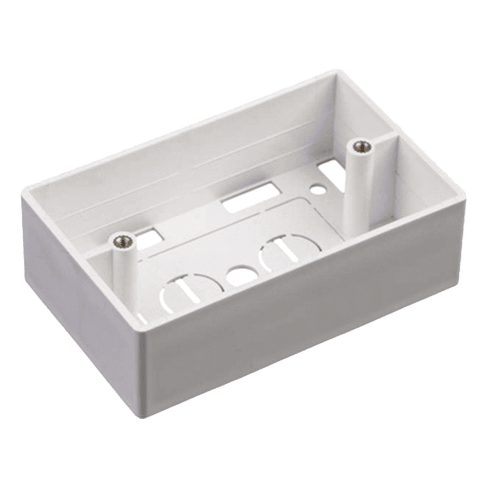 Caja de Pared Universal, Color blanco, Para montaje con Placas de Pared LP-FP-33