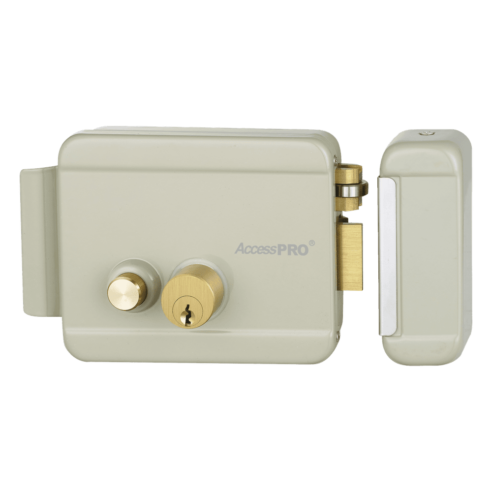 Cerradura Eléctrica con Botón de Salida/ Incluye Llave  / Exterior / Derecha ACCESSRIMB