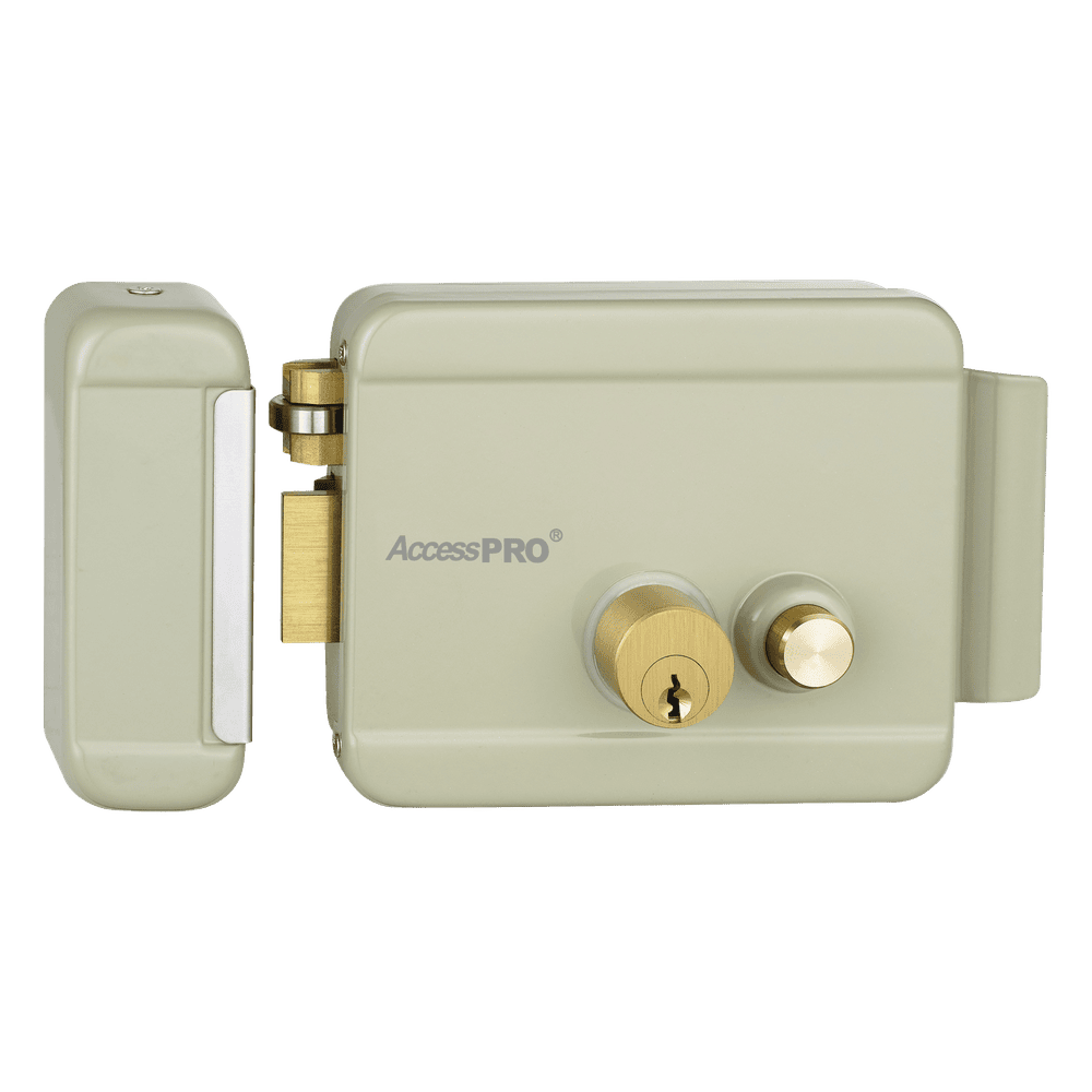 Cerradura Eléctrica con Botón de Salida / Incluye Llave  / Exterior / Izquierda ACCESSRIMBL