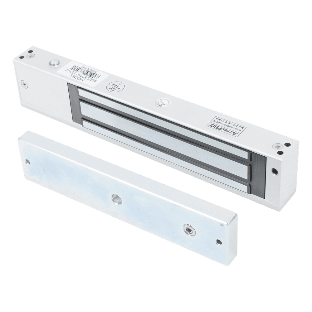 Chapa magnética 600 lbs con LED Ultra-brillante/ Libre de Magnetismo Residual / Sensor de estado de la placa MAG600NLEDV2