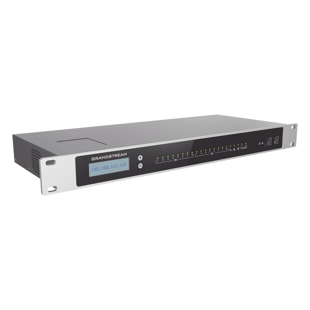 Conmutador IP-PBX para hasta 3000 usuarios y 450 llamadas simultaneas, 8FXO, 8FXS,  para solución de comunicaciones unificadas y colaboración UCM6308