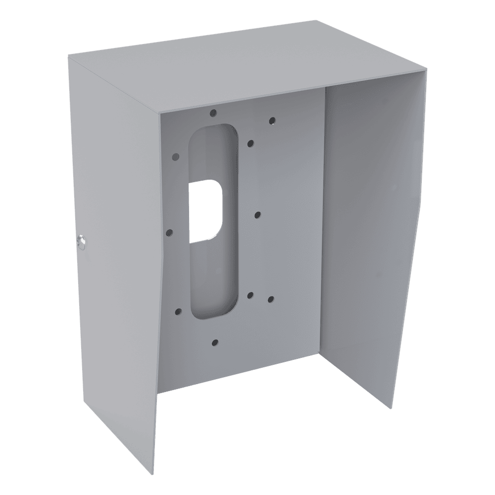 Cubierta Industrial para montaje de Porteros IP Fanvil y Grandstream, pintura electrostática color gris. BASEINT