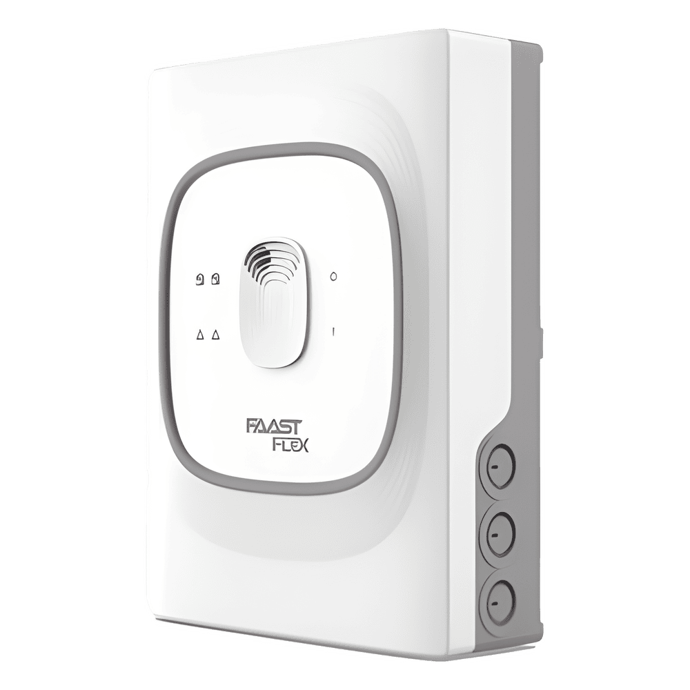 Detector de Humo por Aspiración FAAST FLEX / 1 Tubería / 1 Zona / hasta 1,600 m² de Cobertura / hasta 105 Metros de Tubería FLX010