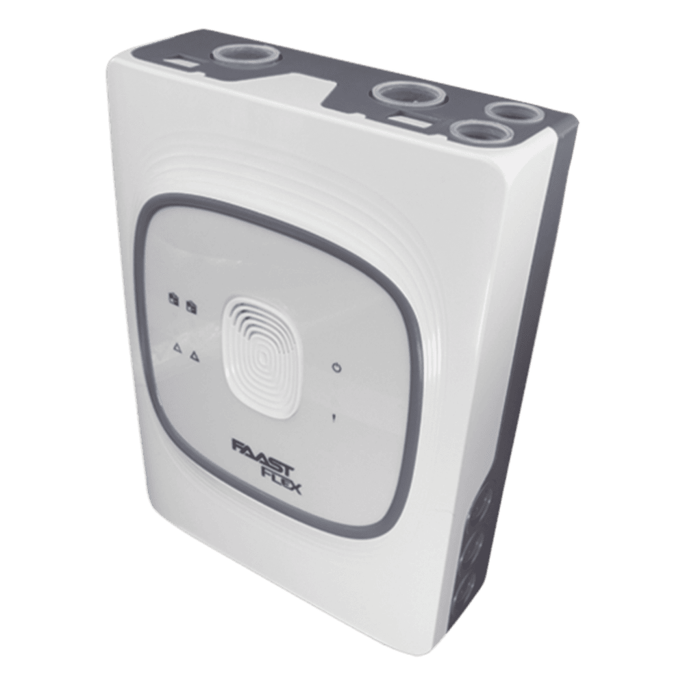 Detector de Humo por Aspiración FAAST FLEX / 2 Tuberías / 2 Zonas / hasta 2,000 m² de cobertura / hasta 105 Metros de Tubería FLX020