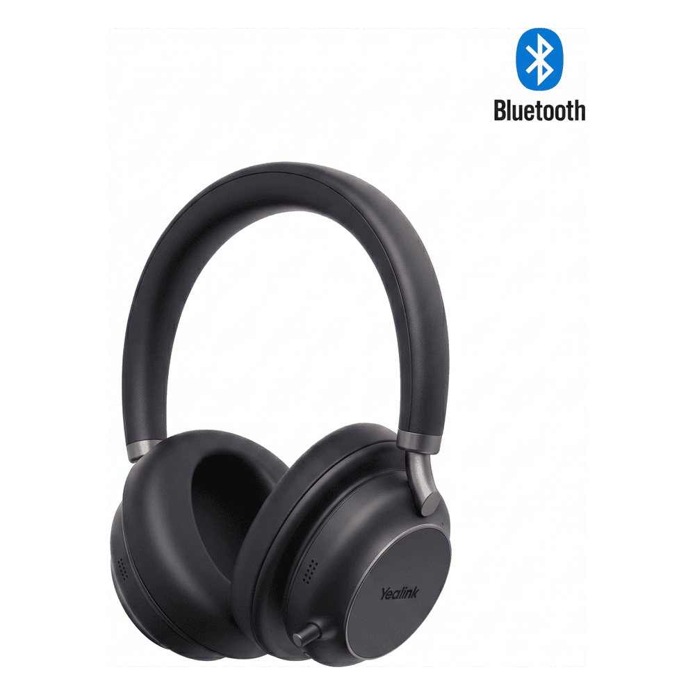 Diadema Bluetooth Yealink BH76 Plus Dual con Carga Inalámbrica y Certificación Microsoft Teams BH76-PLUS-TEAMS-BLACK-USB-C/A
