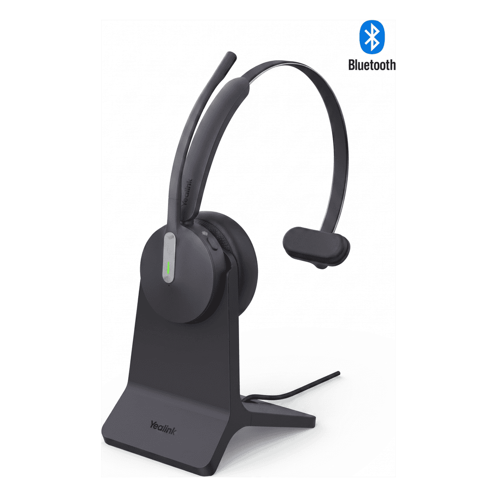 Diadema Bluetooth de Yealink BH70 Mono Con Certificación Microsoft Teams y Base de Carga BH70-MONO-WITH-STAND-TEAMS-USB-C/A