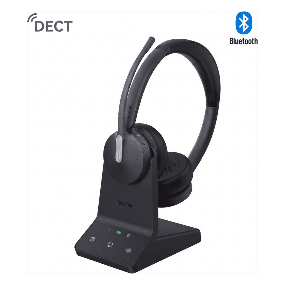 Diadema Inalámbrica WH64 Dual Teams con Micrófono Dual y Acoustic Shield 2.0 para Llamadas Claras en Entornos Ruidosos WH64-DUAL-TEAMS