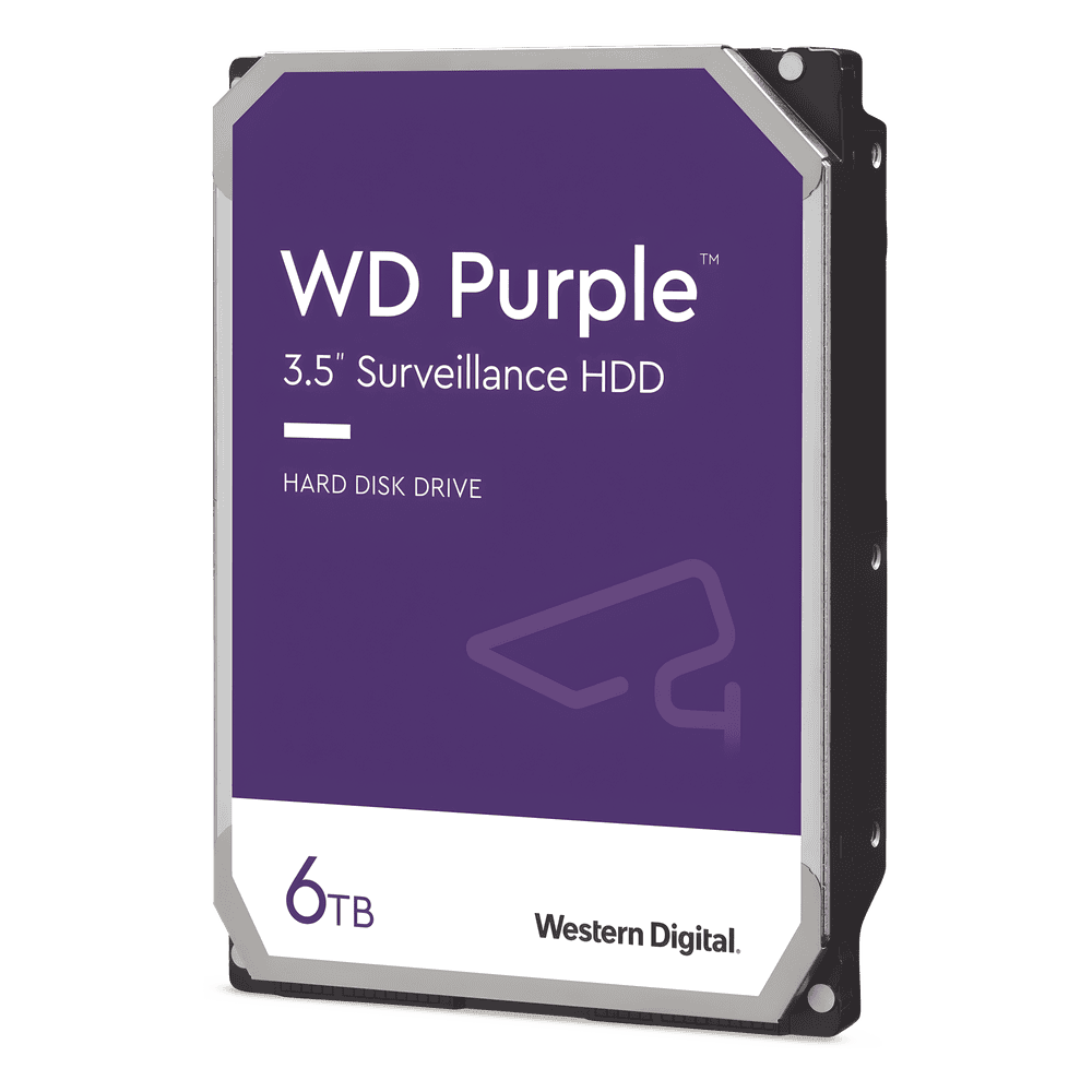 Disco Duro PURPLE de 6TB / 3 AÑOS DE GARANTÍA / Para Videovigilancia WD64PURZ