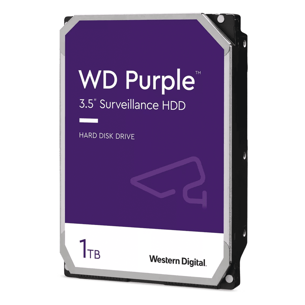 Disco Duro Purple de 1 TB / 5400 RPM / Optimizado para Soluciones de Videovigilancia / Uso 24-7 / 3 Años de Garantia WD11PURZ