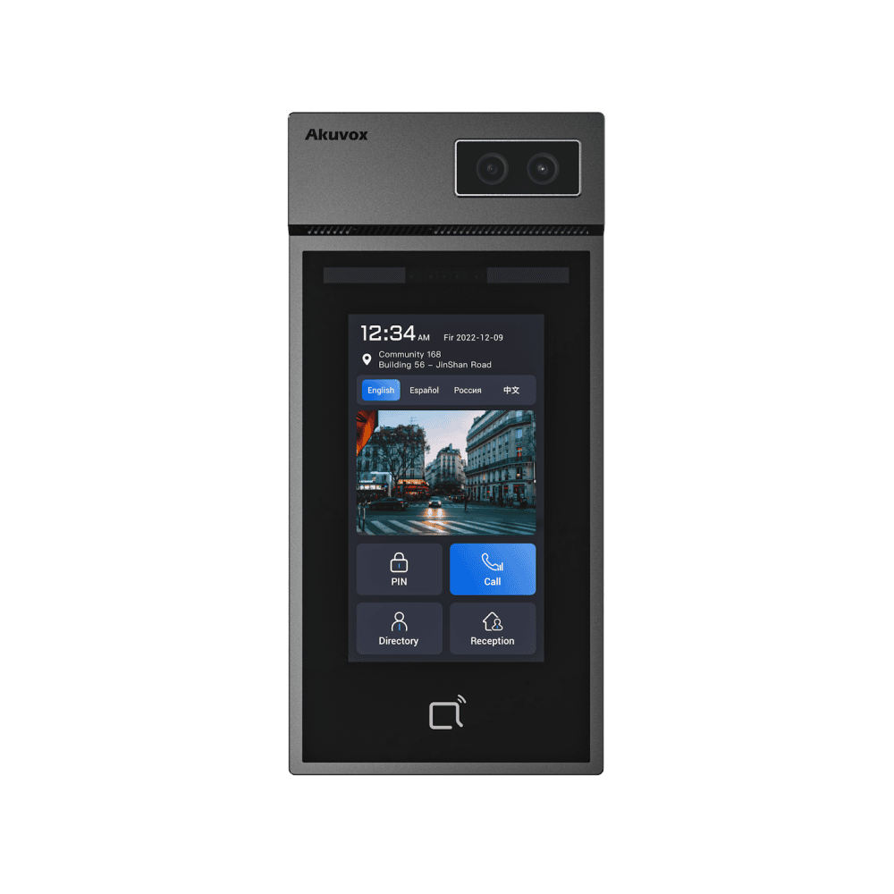 Akuvox S535 / Smart Access Control Terminal / 5" Touchscreen / 2MP Camera / Face Recognition / Multi-Access (Card, PIN, BLE, QR) / IP66 & IK08 / PoE / SIP & ONVIF