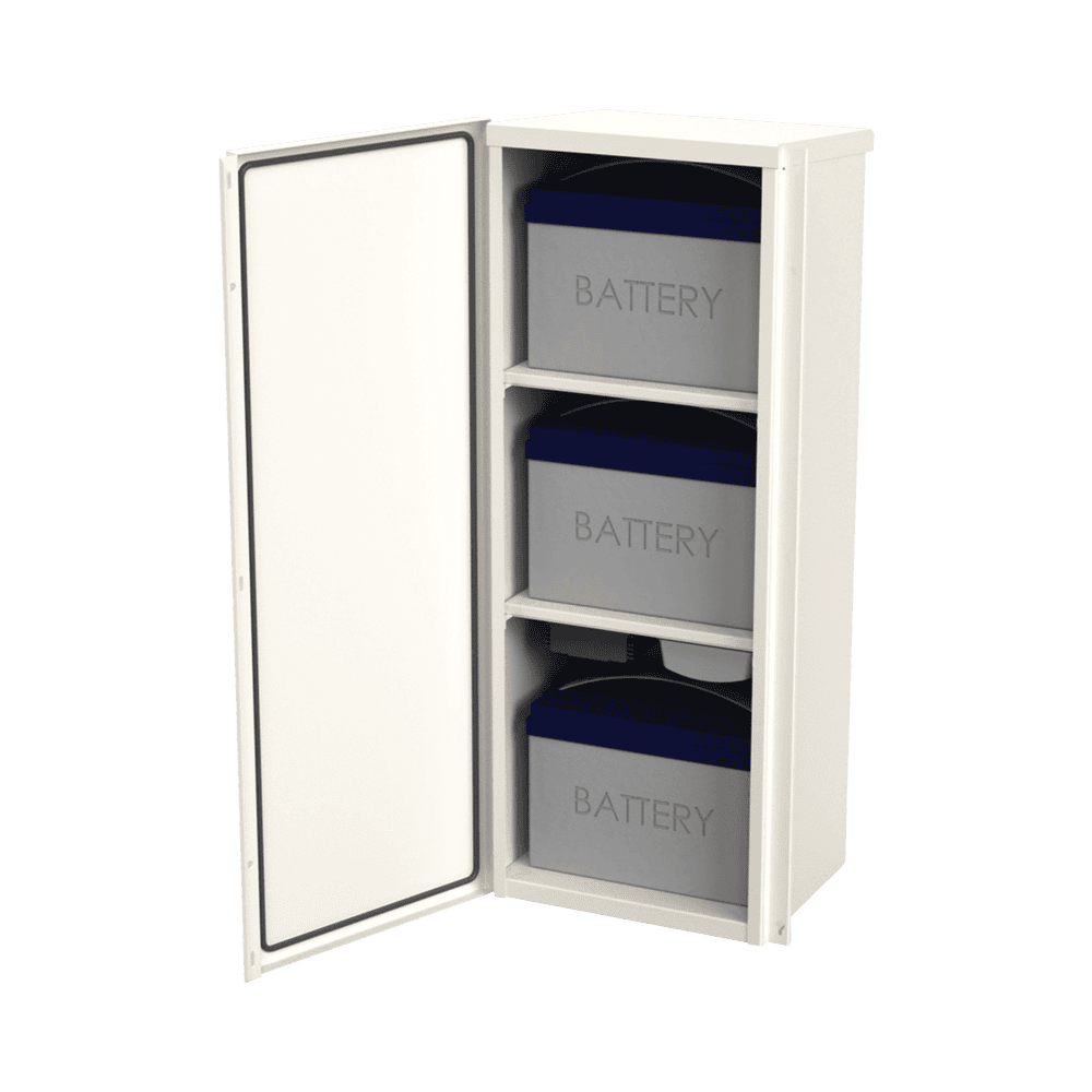 Security Cabinet for 3 Batteries PL110D12 (400 x 1060 x 300 mm)