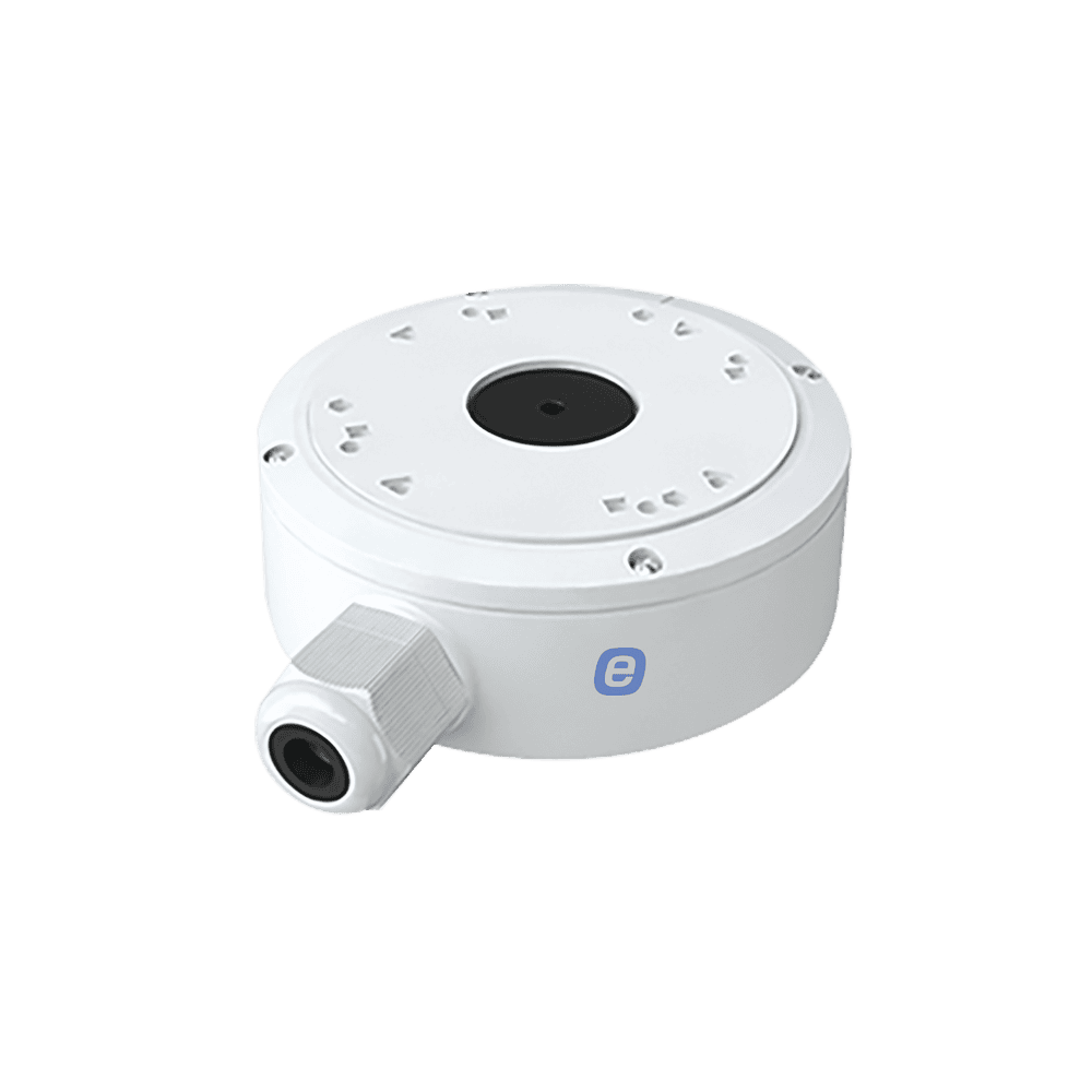 Junction box for cameras, available for wall or ceiling mounting