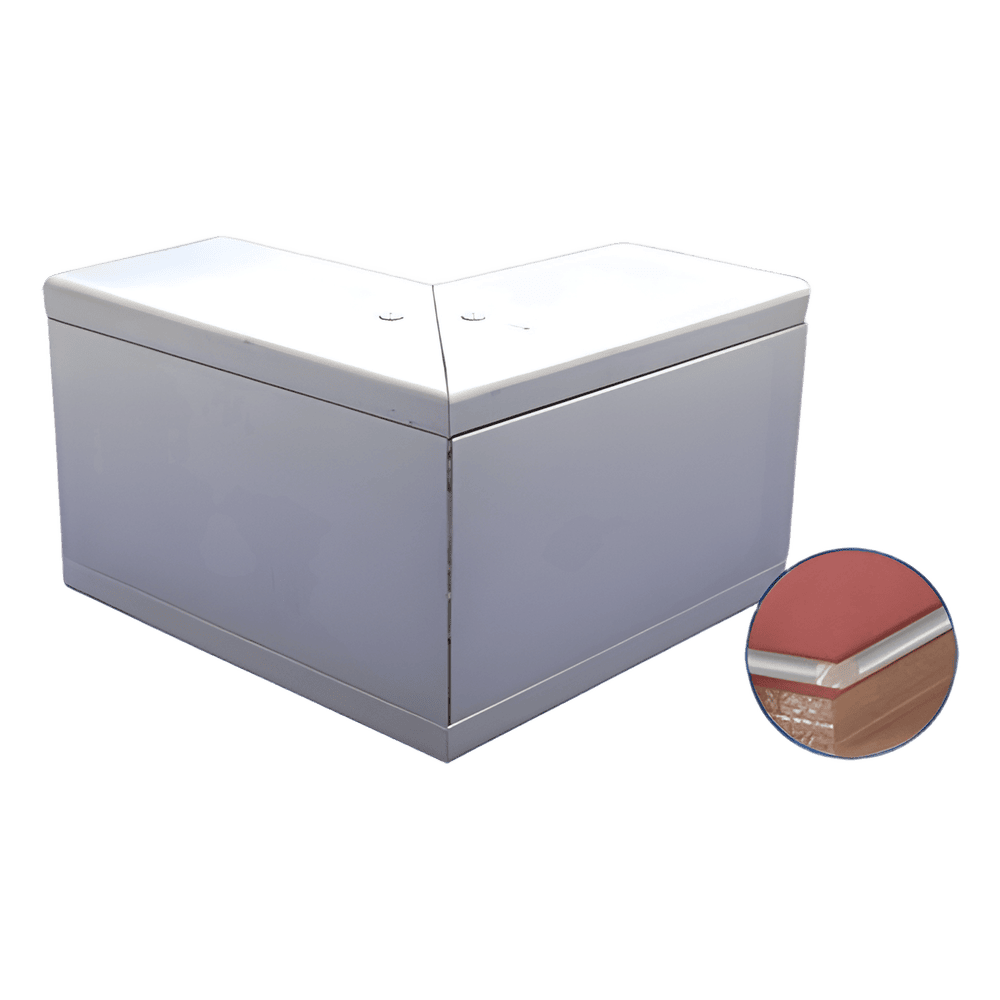 Esquinero exterior de aluminio,  para canaleta INKA100 (8110-80001) INKA-100-EE