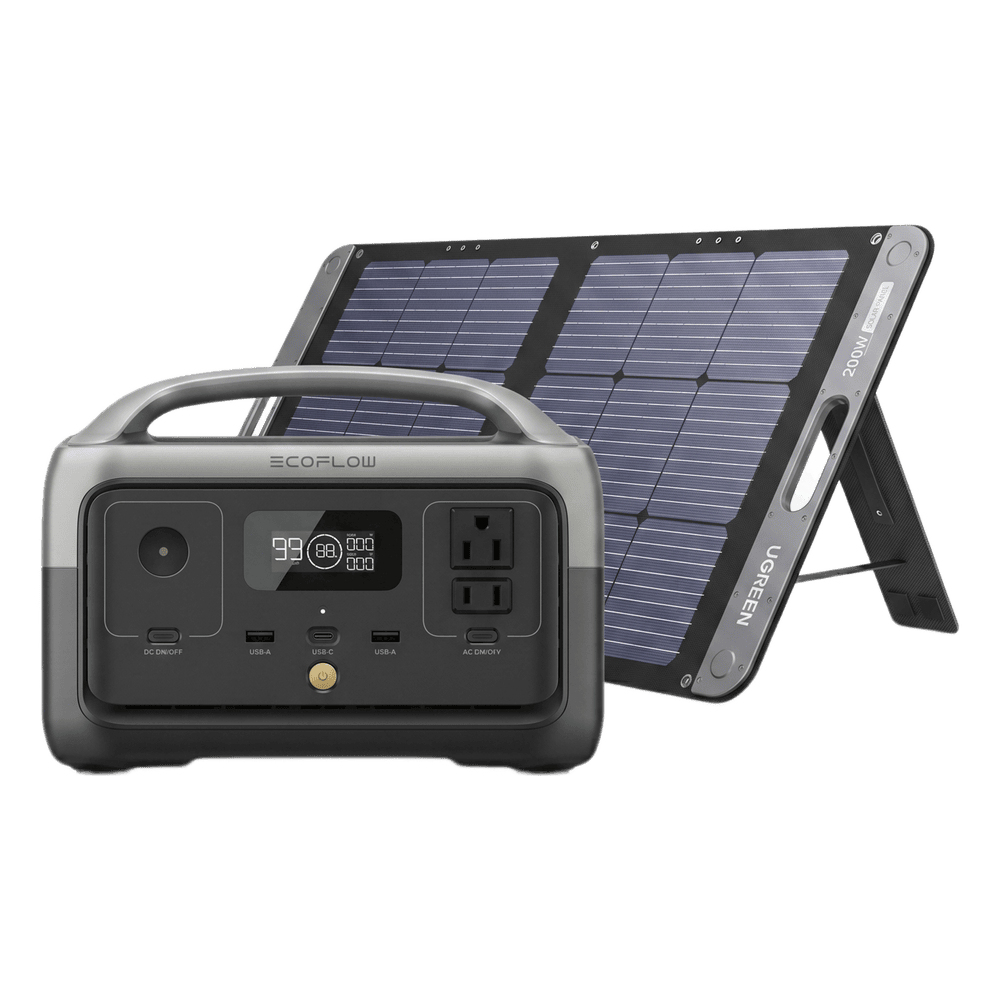 Estación de Energía Portátil / 256 Wh LFP / Inversor Onda Sinusoidal Pura 300 W / Panel Solar 200 W / USB-C 60 W / IP67 / Wi-Fi KITEFR60015113
