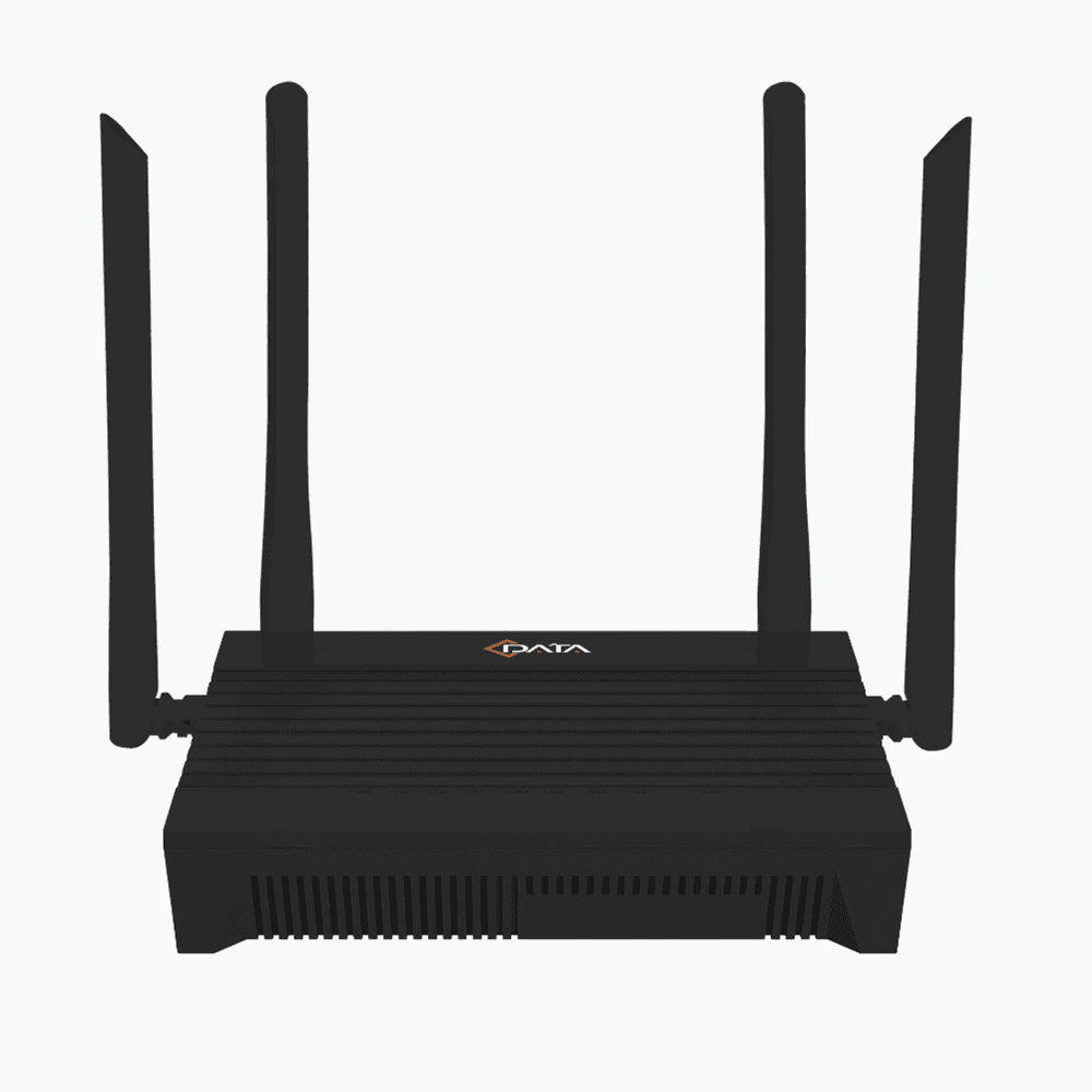 Dual-band XPON ONU / 4 Gigabit Ethernet Ports / Wi-Fi6, SC/UPC  (Black Series)
