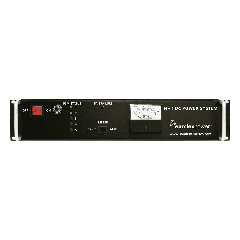 Fuente de Poder Conmutada 13.8V, 40A, Instalación en Rack con Cargador de Baterías SEC-40BRM