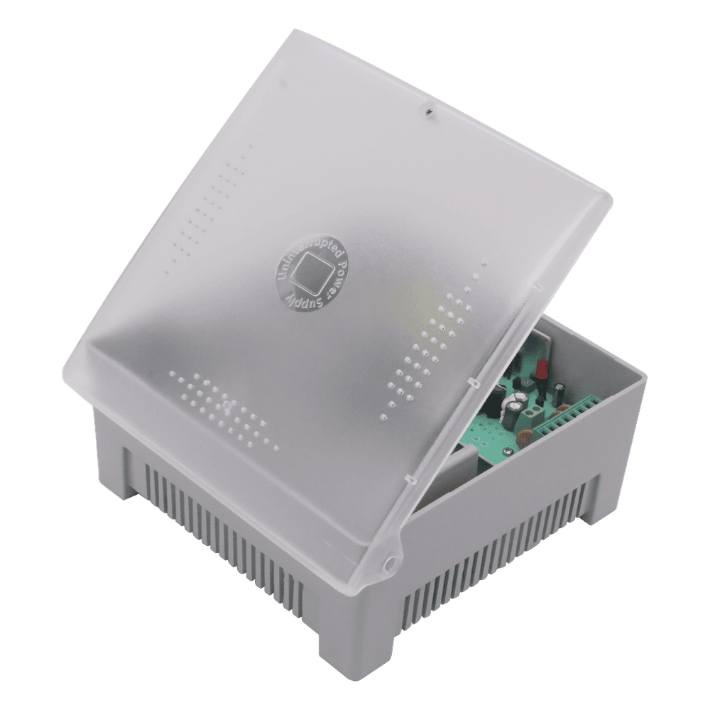 Fuente de Poder con Gabinete de 4 Salidas de 11 - 15 Vcc / 5 Amper / Voltaje de Entrada: 96 - 264 Vca / Soporta Protección contra Sobrecorriente de Salida, Protección contra Cortocircuito / Led Indicador PS12DC4P