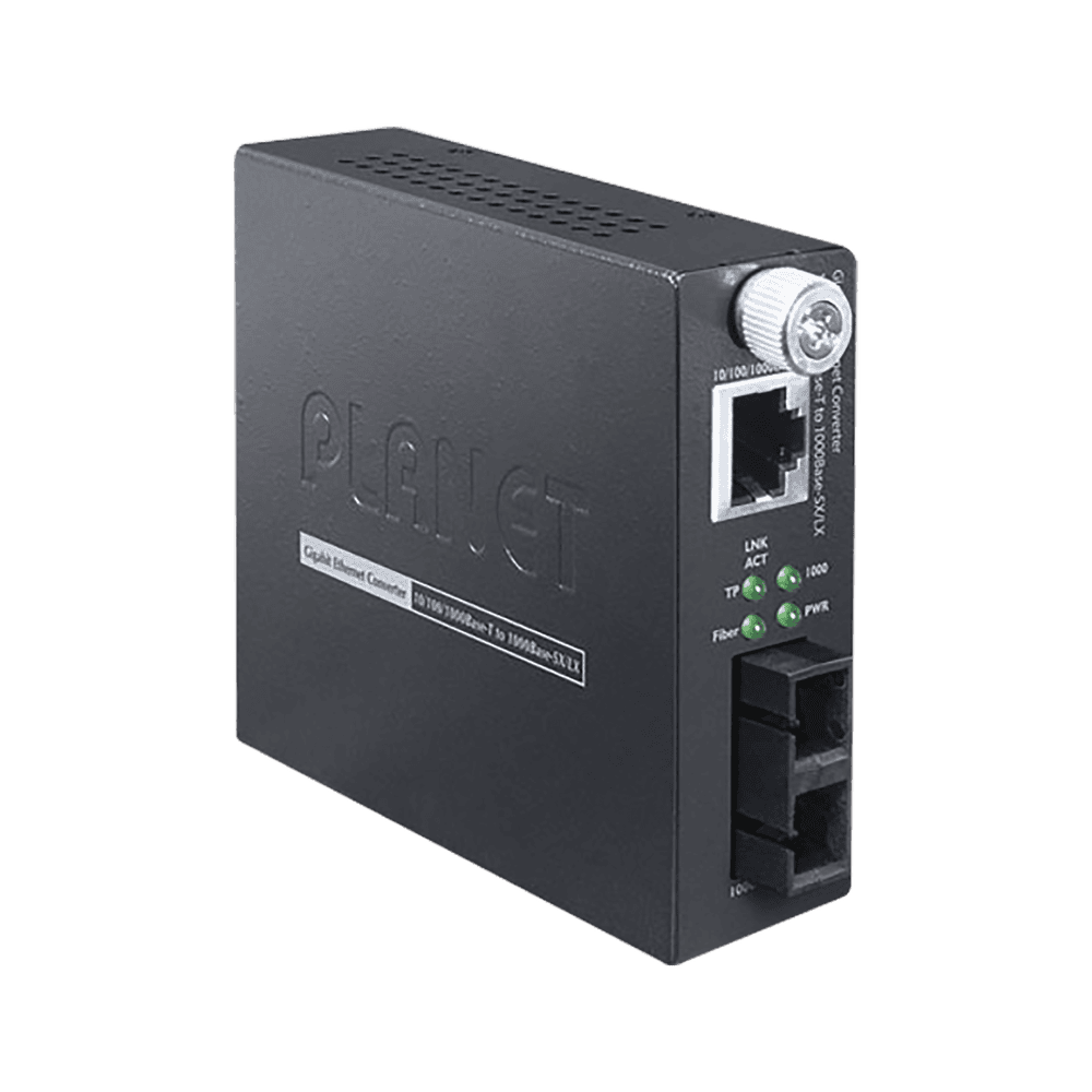 10/100/1000BASE-T to 1000BASE-SX/LX Smart Gigabit Media Converter (mini-GBIC,SFP) - distance depending on SFP module