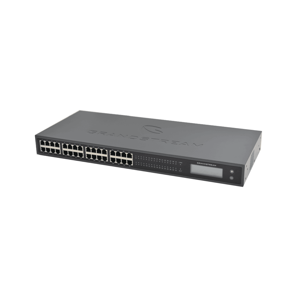 GrandStream 32-Port FXS Analog VoIP Gateway, 2 50-pin Telco with Rackmount