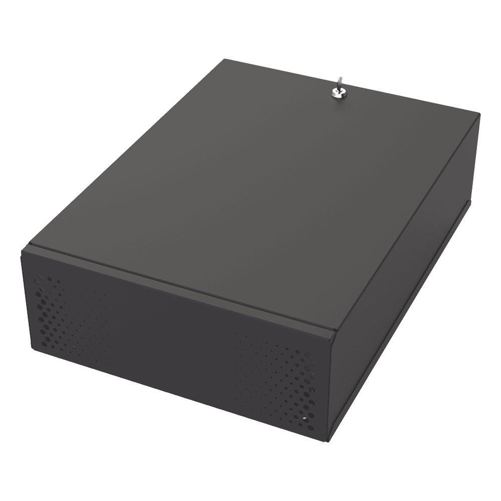Gabinete Metálico para DVR/NVR con Chapa y llave. GABVID4R3