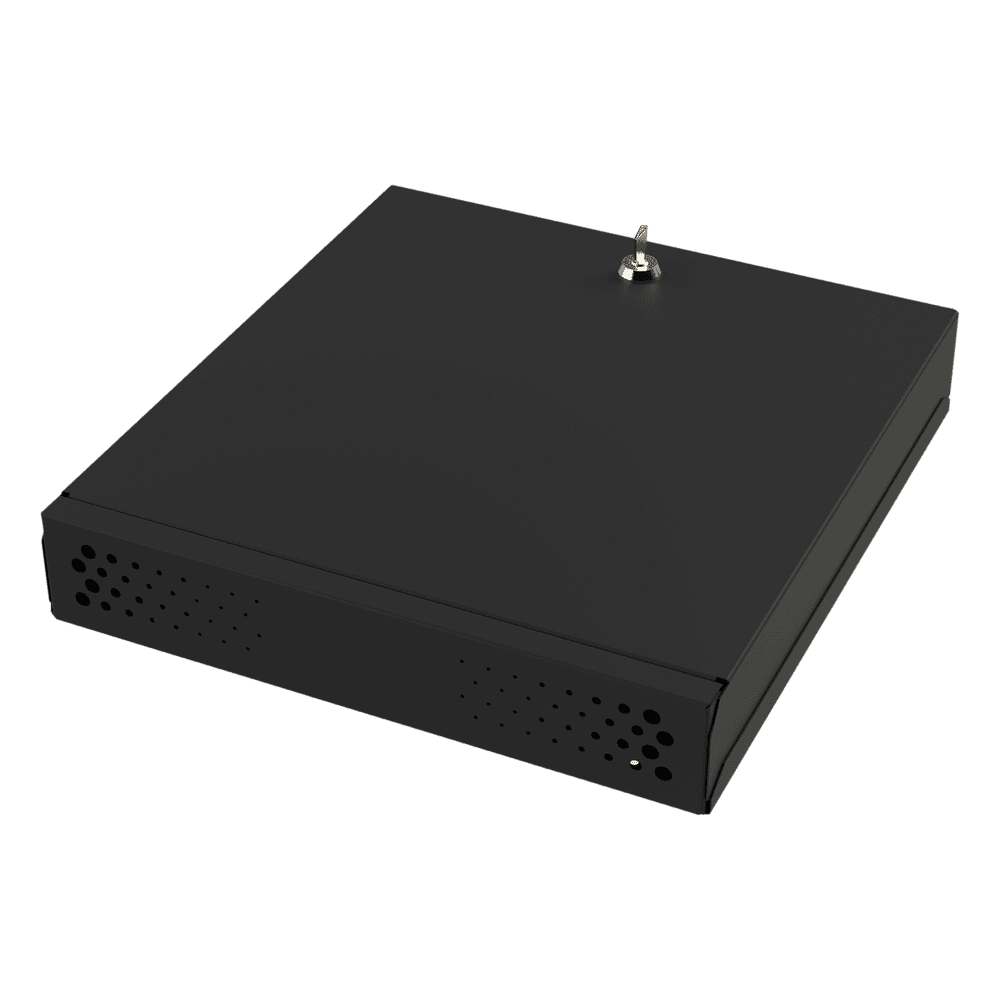 Gabinete Metálico para DVR/NVR. Tamaño Max. de DVR/NVR: 445 x 88 x 400mm (An.xAl.xProf.). Compatible con Fuente SLIM. GABVID2R3