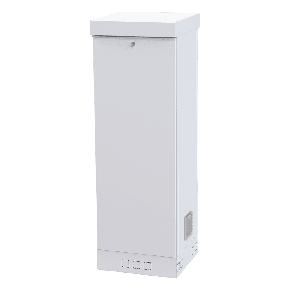 Gabinete para Piso, Capacidad, 31 Unidades de Rack, Doble puerta y Postes frontales e intermedios ajustables, Color Blanco, Se envía el Gabinete Armado. LF-RE-06-05-31UW