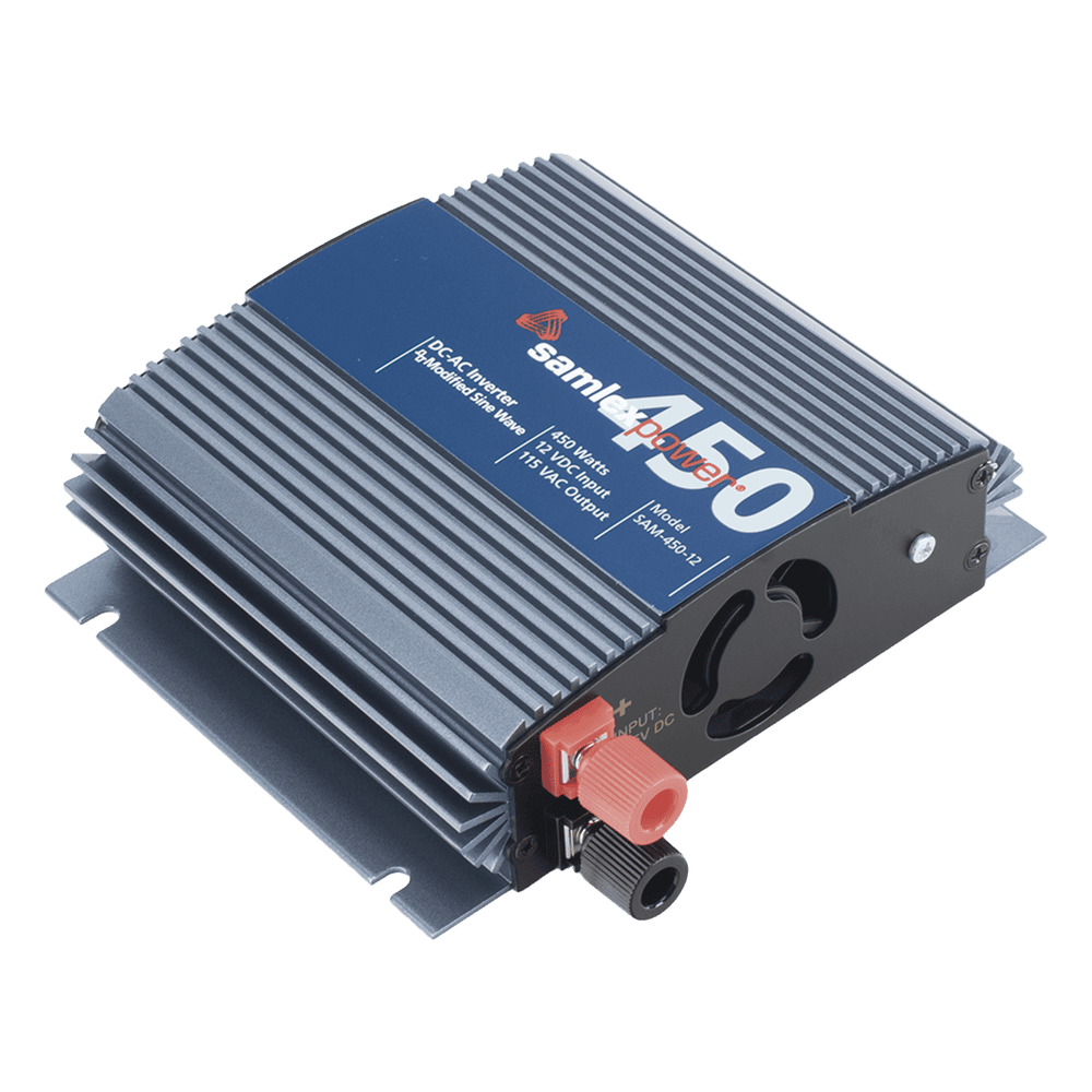 Inversor de Corriente Onda Modificada (CD-CA). Potencia Nominal 450 W, Ent:12Vcc, Sal: 115Vca 60 Hz. SAM-450-12