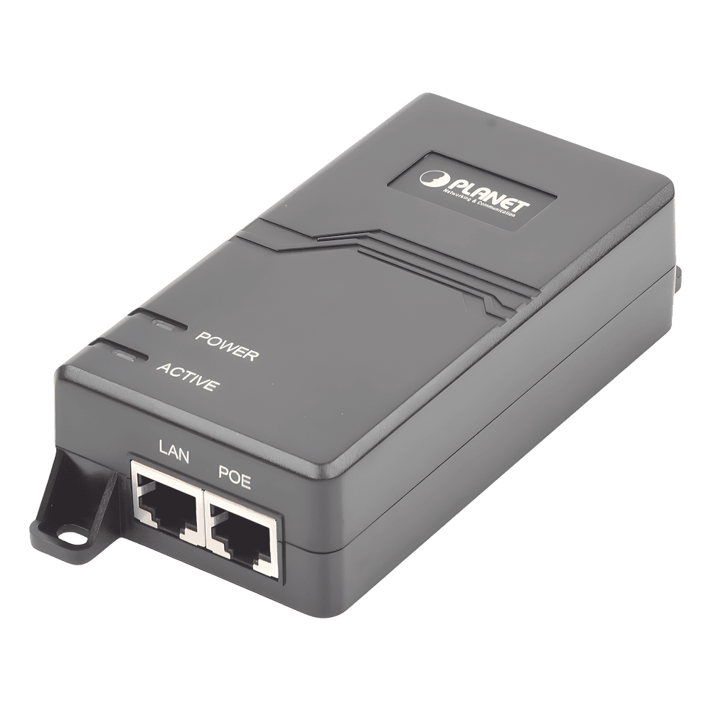 Inyector PoE  IEEE 802.3at, Puertos Gigabit, Hasta 30 W de Salida PoE (Mid-span) POE-163