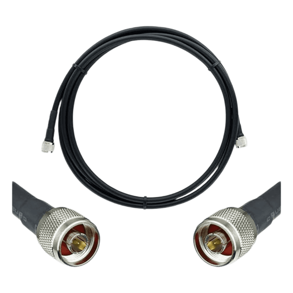 Jumper Coaxial de 50 Ohm con Cable Wilson-400 | Conector N Macho en los Extremos | 9.14 Metros (30 Pies) de Longitud. 952-330