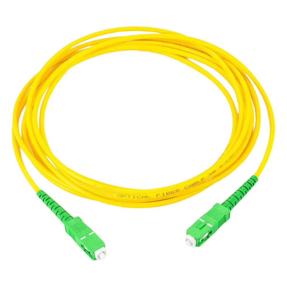 Jumper de Fibra Óptica Monomodo SC/APC SC/APC Simplex, Color Amarillo, 2 Metros (6.56 Pies) LP-FO-SCA-SCA-02