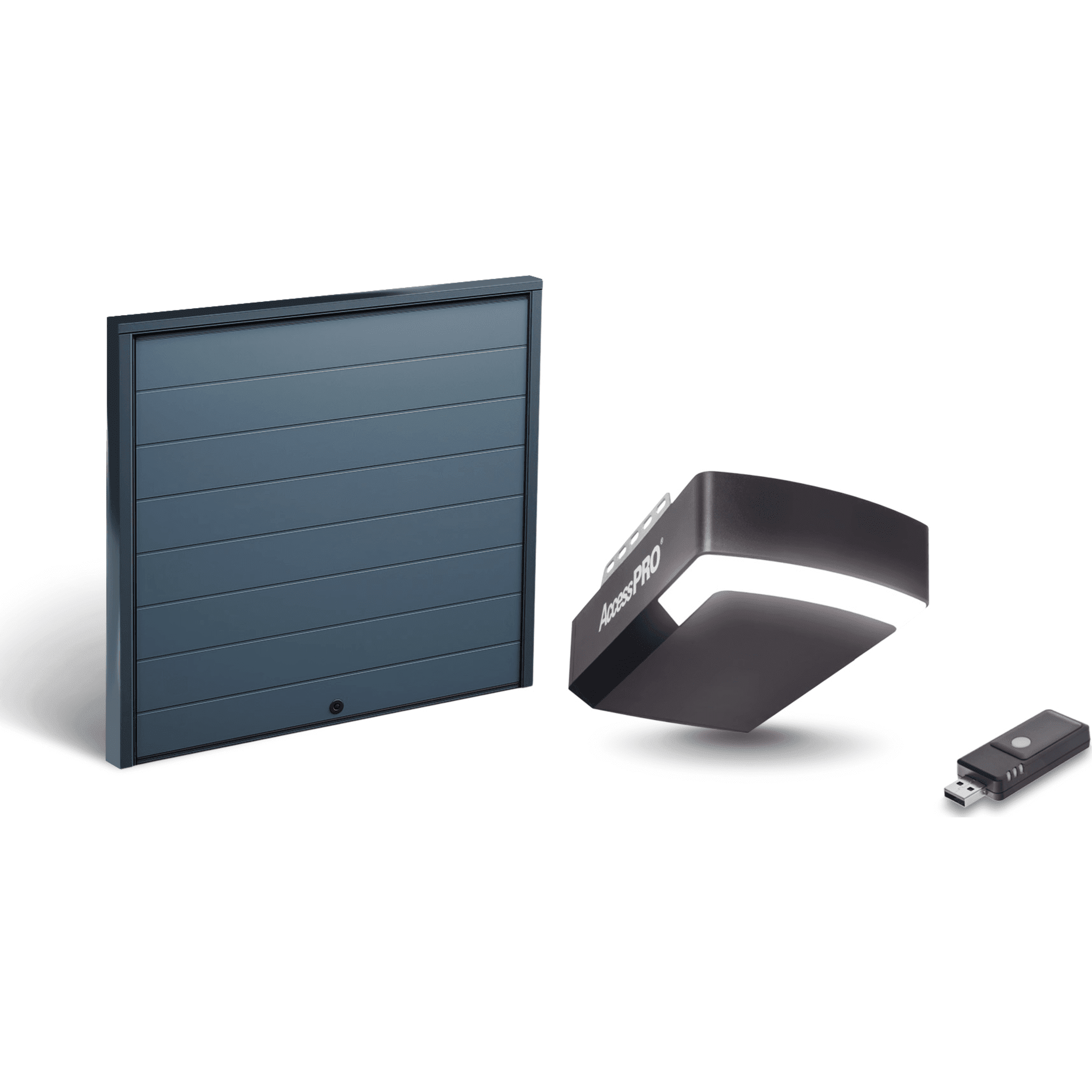 KIT COMPLETO Incluye /Puerta D/ Garage / APDOORL 12x8 Pies / Lisa Linea Central / Insulada / Interfase ACCESSWIFI / Motor FS1000M / 1/2HP / Fuerte/Silencioso/Luz LED/Motor DC . KIT-DOOR-128L