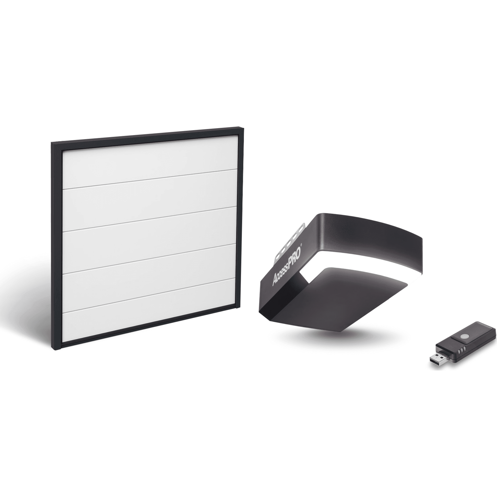 Kit Puerta de Garage 10x9 Pies (3.05 x 2.74 m) / Motor DC 1/2 HP / Insulada / Activación WiFi / Hasta 50 Controles / Lámina Calibre 26 KIT-DOOR-109