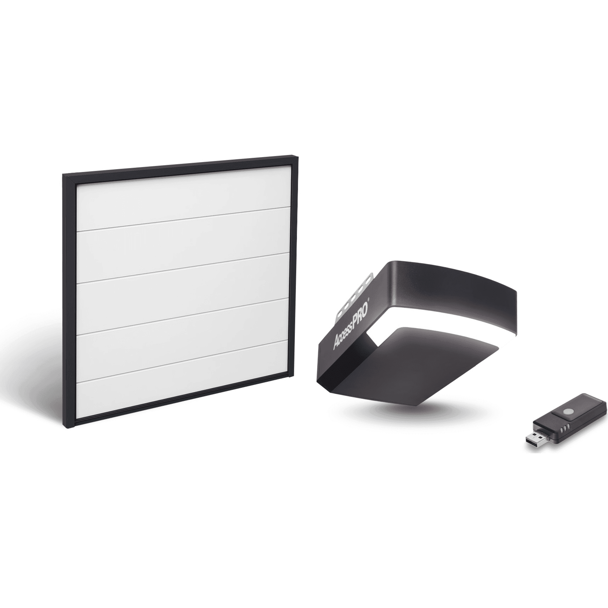 Kit Puerta de Garage 8x8 Pies (2.44 x 2.44 m) / Motor DC 1/2 HP / Insulada / Activación WiFi / Hasta 50 Controles / Lámina Calibre 26 KIT-DOOR-88
