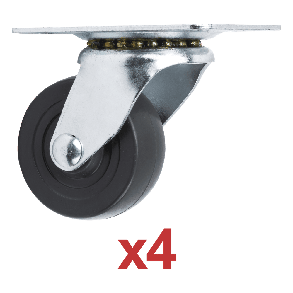 Kit de 4 Ruedas Locas para Racks y Gabinetes (Ver Compatibilidad). ROD42.5