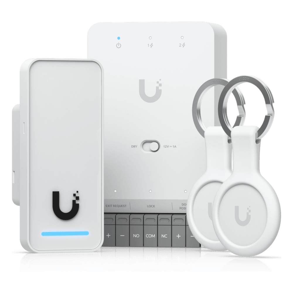 Kit de Inicio UniFi Access G3 / Gestión de Accesos para Puertas / Lectores y Teclados NFC / PoE++ / Certificaciones CE, FCC, IC, UL UA-G3-SK