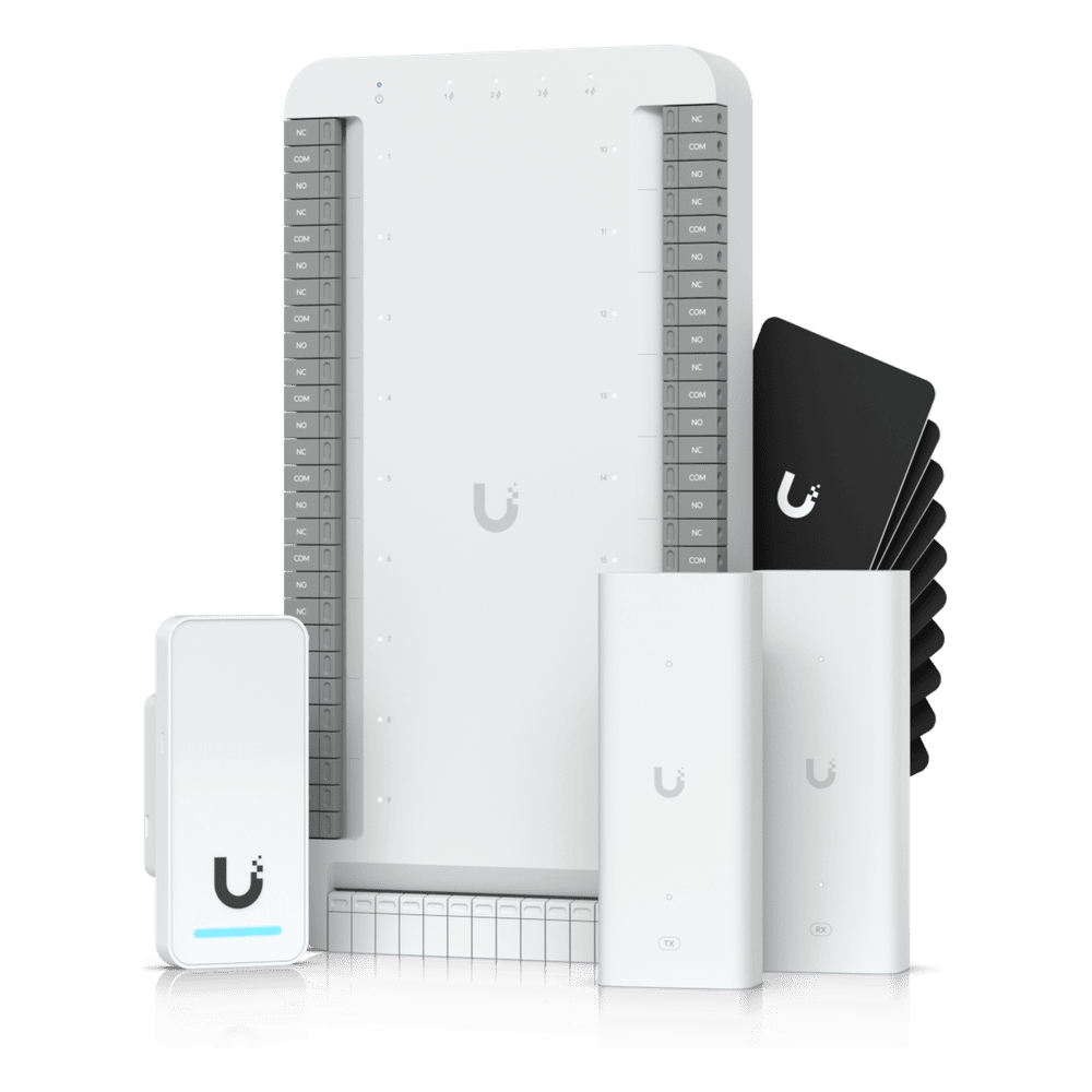 Kit de Inicio para Ascensor UniFi Access / PoE para Selección de Piso / Hasta 18 Pisos / Incluye Elevador Hub / G2 Lector / 2 Extensores PoE / 10 Tarjetas de Acceso / Interior y Exterior / NDAA Cumple UA-SK-ELEVATOR