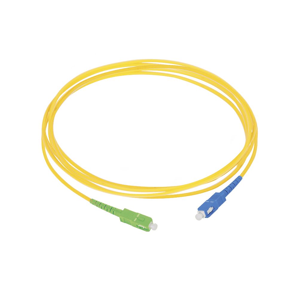 Patchcord SC/APC-SC/UPC, Single-mode Fiber SM G657A2, Diameter 2mm, Cover LSZH, SIMPLEX, Length: 7 ft (2 m)