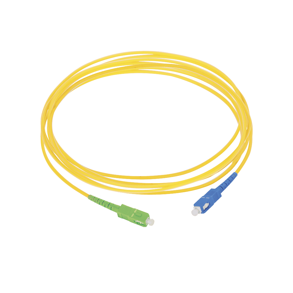 SC/APC-SC/UPC Patchcord , Single-mode Fiber SM G657A2, Diameter 2mm, Cover LSZH, SIMPLEX, Length: 10 ft (3 m)