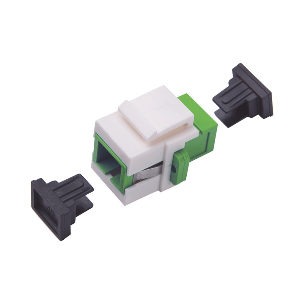 Keystone fiber optic coupler SC / APC Simplex to SC / APC Single mode