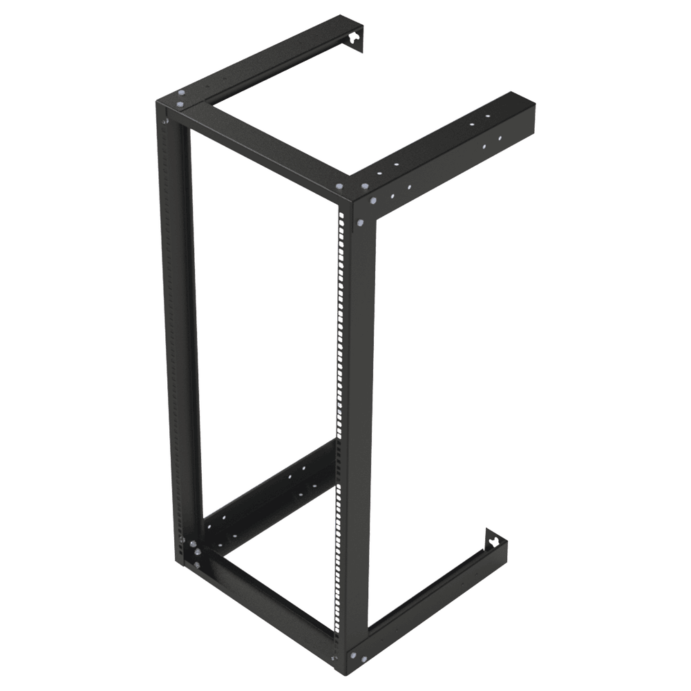 19" 24U Open Frame Rack for Wall Mounting