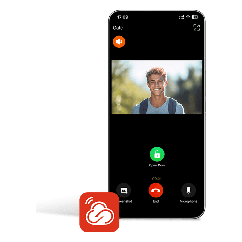 Licencia Permanente, Un Usuario Principal y 4 usuarios adicionales para App Fanvil Link , Monitoreo, Apertura Remota, Creación de Códigos QR FANVIL-BCS